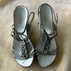 Kenneth Cole Silver Wedges